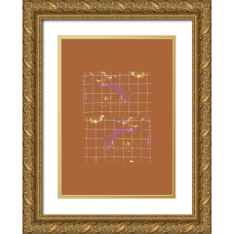 Redefine Gold Ornate Wood Framed Art Print with Double Matting by Woelders, Tania Sloth