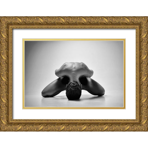 Hidden Emotions (Chrysalis) Gold Ornate Wood Framed Art Print with Double Matting by Alexandr