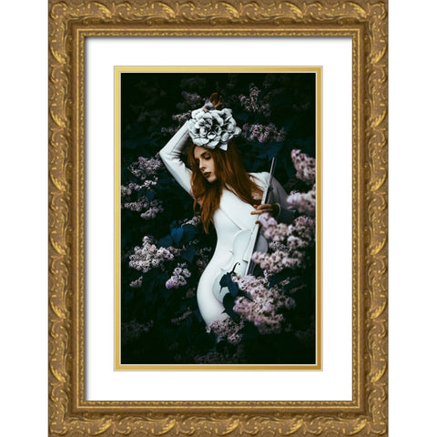 Blossom song Gold Ornate Wood Framed Art Print with Double Matting by Bolgov (Axe), Ruslan