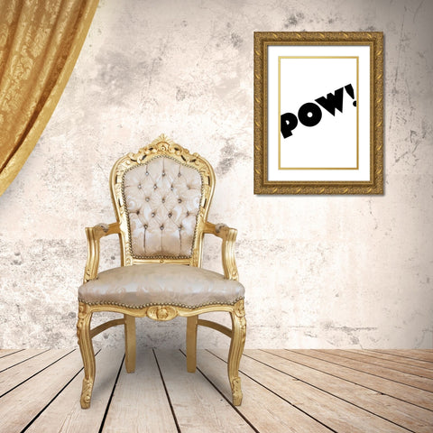 POW! Gold Ornate Wood Framed Art Print with Double Matting by 1x Studio II