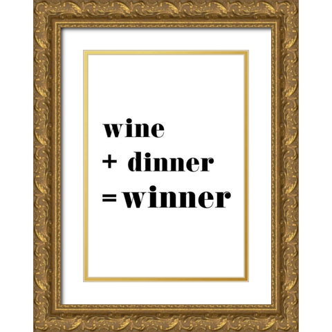 Winner Gold Ornate Wood Framed Art Print with Double Matting by 1x Studio II
