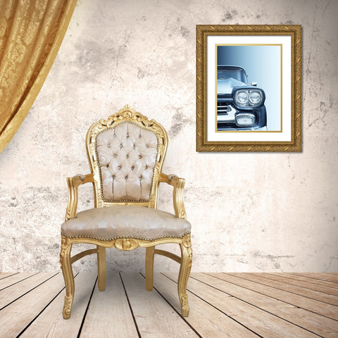 American classic car Pickup Apache 1958 Gold Ornate Wood Framed Art Print with Double Matting by Gube, Beate