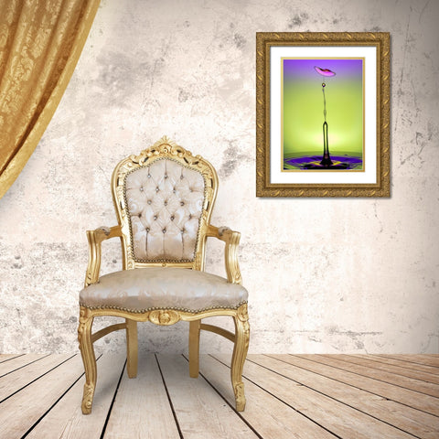 Drop Dance Gold Ornate Wood Framed Art Print with Double Matting by Sayadi, Yousef