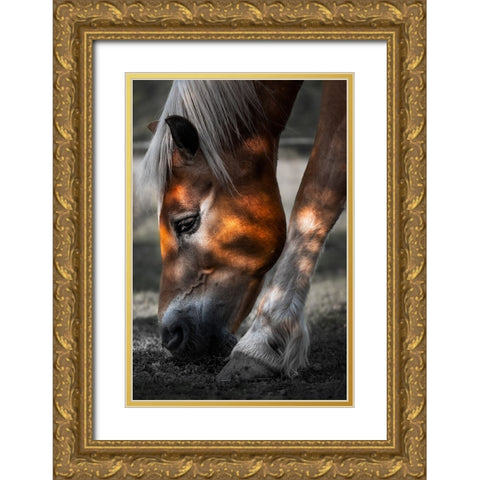 Filtered Light Gold Ornate Wood Framed Art Print with Double Matting by Wilson, Francis