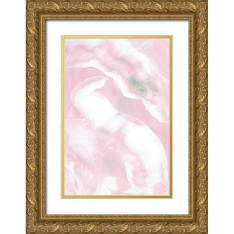 Pink and Soft Gold Ornate Wood Framed Art Print with Double Matting by Sawall, Anastasia