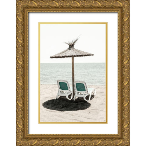 Solaris 02 Gold Ornate Wood Framed Art Print with Double Matting by 1x Studio III