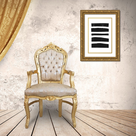 Traces Of Life Gold Ornate Wood Framed Art Print with Double Matting by Uplusmestudio