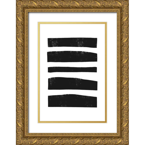 Traces Of Life Gold Ornate Wood Framed Art Print with Double Matting by Uplusmestudio