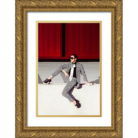 There Is Geometry In The Humming Of The Strings Gold Ornate Wood Framed Art Print with Double Matting by Bolgov (Axe), Ruslan