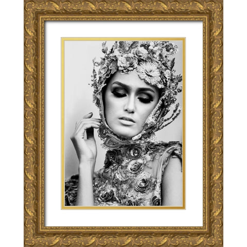 Someone you loved Gold Ornate Wood Framed Art Print with Double Matting by Lagaa, Kahar