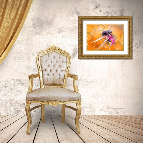 Heat Wave... Gold Ornate Wood Framed Art Print with Double Matting by Dufour, Thierry