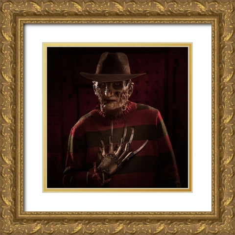 Freddy Portrait 1 Gold Ornate Wood Framed Art Print with Double Matting by Damsten, Petri