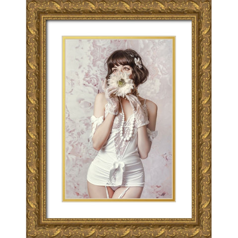 Sweet will be the flower Gold Ornate Wood Framed Art Print with Double Matting by Bolgov (Axe), Ruslan