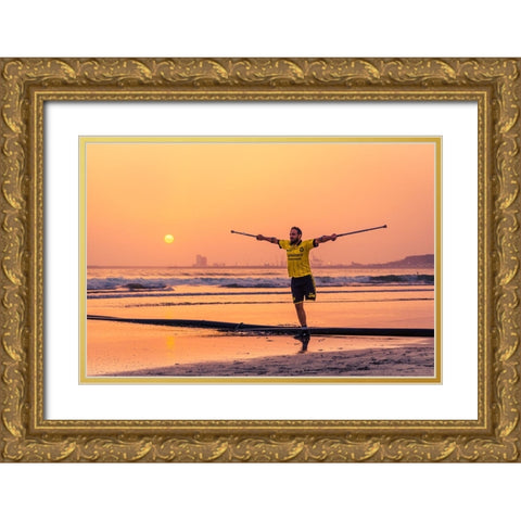 No Limits Gold Ornate Wood Framed Art Print with Double Matting by Jakab, Gabriel