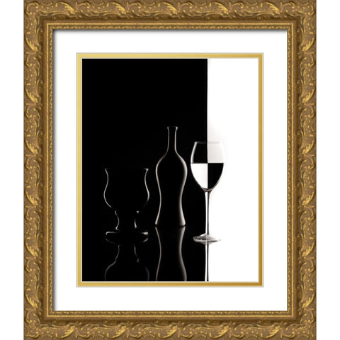 Game light Gold Ornate Wood Framed Art Print with Double Matting by Perfoncio, Margareth