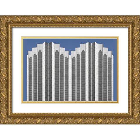 Hiden windows Gold Ornate Wood Framed Art Print with Double Matting by Susta, Miro