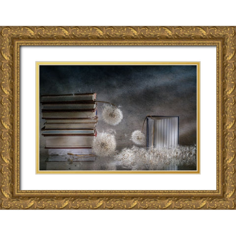 For Three... Gold Ornate Wood Framed Art Print with Double Matting by Kopcev, Igor