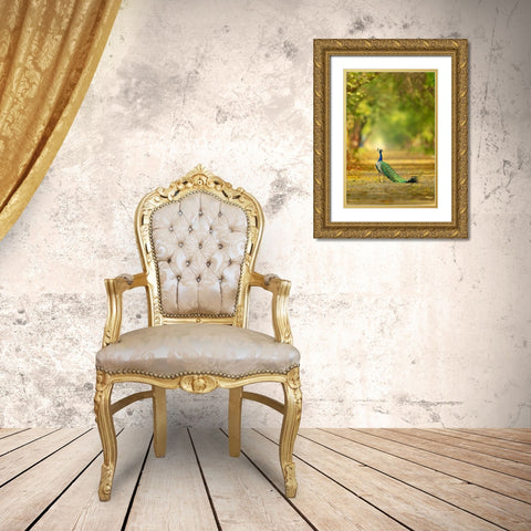Wild is my favourite Color Gold Ornate Wood Framed Art Print with Double Matting by Deep, Ujjawal