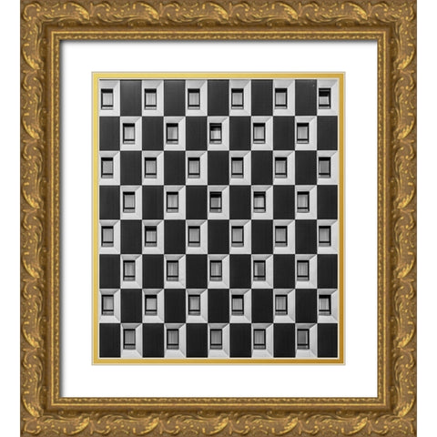 Windows-Vienna Gold Ornate Wood Framed Art Print with Double Matting by Gumerov, Taymuraz