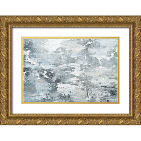 Heavy Texture Gold Ornate Wood Framed Art Print with Double Matting by Uplusmestudio