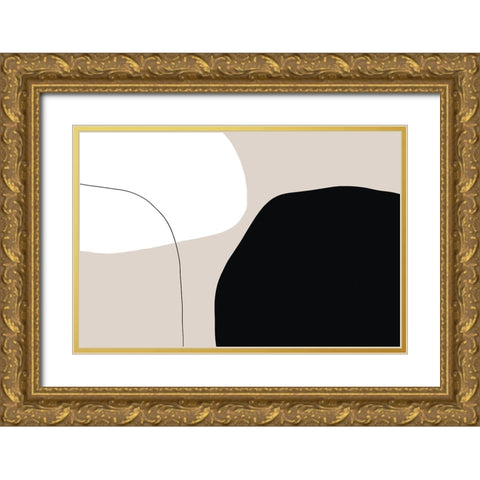 Pairing Gold Ornate Wood Framed Art Print with Double Matting by Uplusmestudio