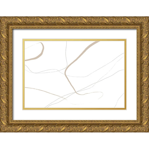 Gentle Moment Gold Ornate Wood Framed Art Print with Double Matting by Uplusmestudio