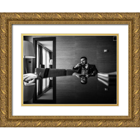Alaattin Gold Ornate Wood Framed Art Print with Double Matting by Camlilar, Erkan