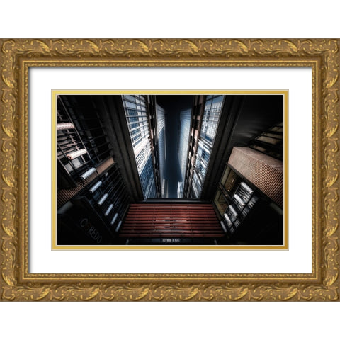 Coredo Gold Ornate Wood Framed Art Print with Double Matting by Suzuki, Daiki
