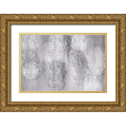 Soft Texture No 2 Gold Ornate Wood Framed Art Print with Double Matting by Uplusmestudio