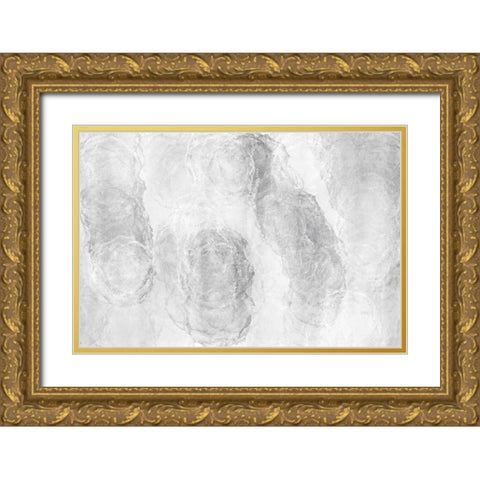 Soft Texture No 3 Gold Ornate Wood Framed Art Print with Double Matting by Uplusmestudio