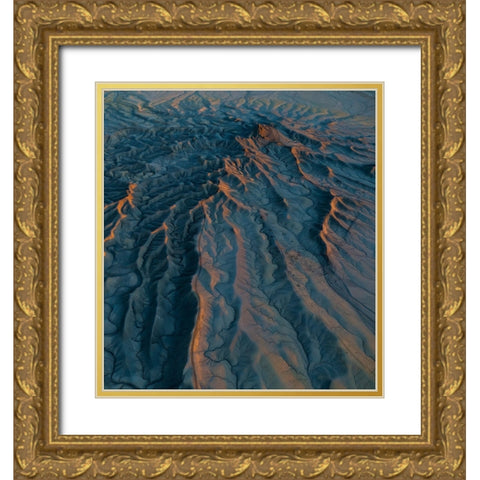Track Line Gold Ornate Wood Framed Art Print with Double Matting by Tseng, Judy