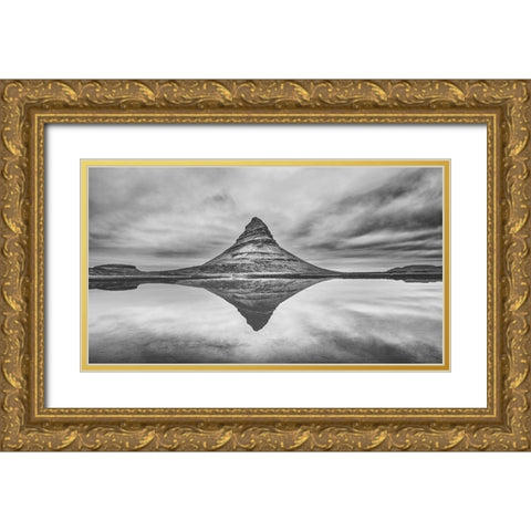 Symmetry Gold Ornate Wood Framed Art Print with Double Matting by G, May
