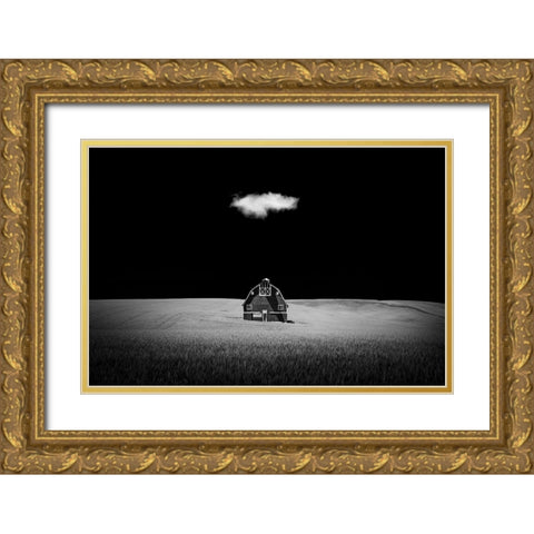 Watcher In The Rye Gold Ornate Wood Framed Art Print with Double Matting by Xu, Tony