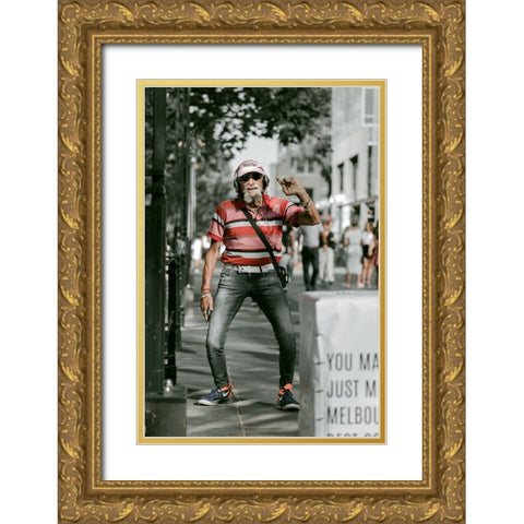 A Colourful Soul Gold Ornate Wood Framed Art Print with Double Matting by Alanazi, Mohammad