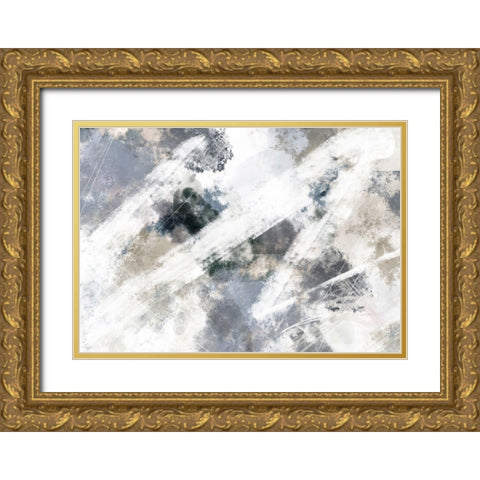 Abstract Mess Gold Ornate Wood Framed Art Print with Double Matting by 1x Studio II