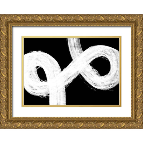 Negative Omega Gold Ornate Wood Framed Art Print with Double Matting by 1x Studio II