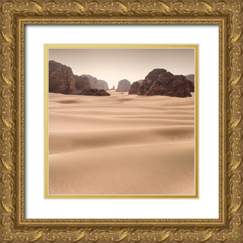 Erg Admer Gold Ornate Wood Framed Art Print with Double Matting by Billet, Jean-Luc
