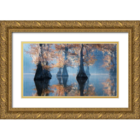 Apparitions Of Perpetuity Gold Ornate Wood Framed Art Print with Double Matting by Wei, Willa