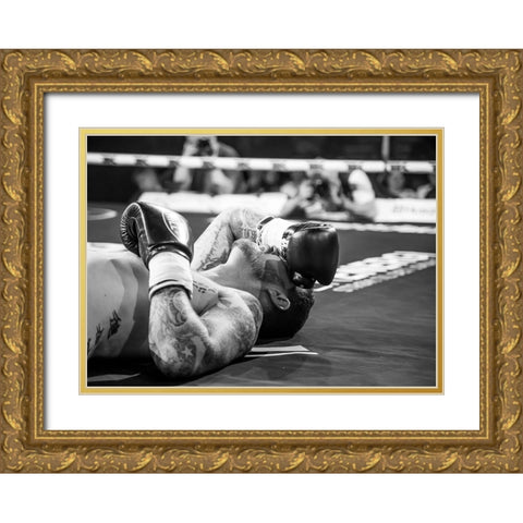 The end Gold Ornate Wood Framed Art Print with Double Matting by Sorensen, Jorgen
