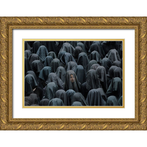 La desolata Gold Ornate Wood Framed Art Print with Double Matting by Guerra, Pasquale