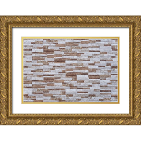 Texture 12 Gold Ornate Wood Framed Art Print with Double Matting by 1x Studio III