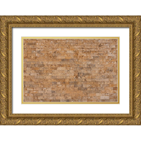 Texture 24 Gold Ornate Wood Framed Art Print with Double Matting by 1x Studio III