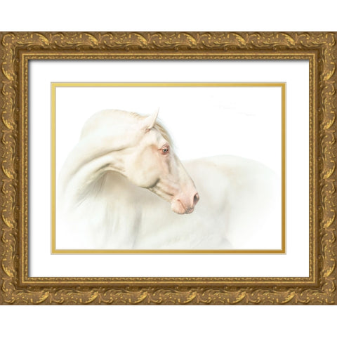 Mr. Blue Eyeab Gold Ornate Wood Framed Art Print with Double Matting by Weerink, Celine