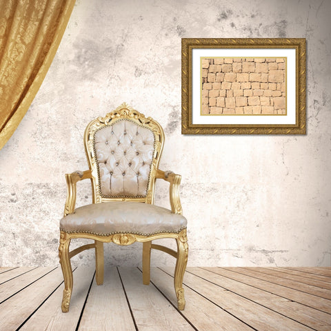 Texture 35 Gold Ornate Wood Framed Art Print with Double Matting by 1x Studio III