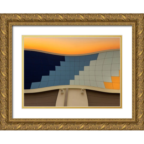 Formica Gold Ornate Wood Framed Art Print with Double Matting by Stas, Marie-Anne