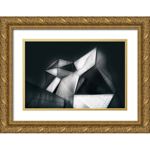 Clymb Gold Ornate Wood Framed Art Print with Double Matting by Hawerkamp, Hans-Wolfgang