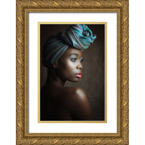 Alisha Gold Ornate Wood Framed Art Print with Double Matting by Franke, Ruth