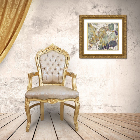 Lily impression Gold Ornate Wood Framed Art Print with Double Matting by Talen, Nel