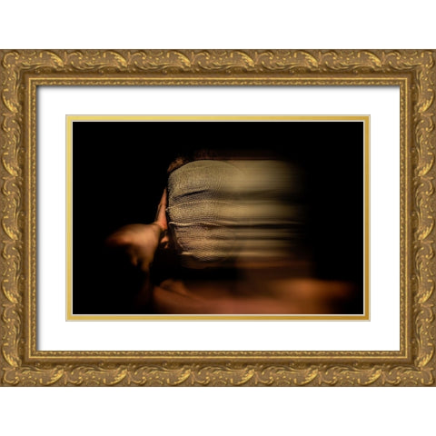 Untitled Gold Ornate Wood Framed Art Print with Double Matting by Hermann, Steve