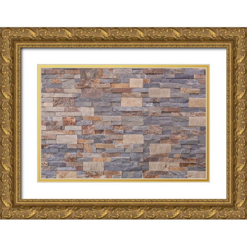 Texture 48 Gold Ornate Wood Framed Art Print with Double Matting by 1x Studio III